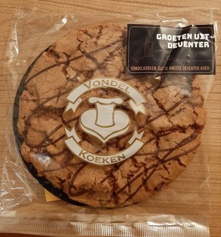 Heerlijke Vondel koek chocolade met de Groeten uit Deventer