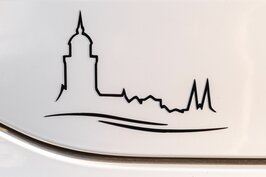 Autosticker skyline Deventer