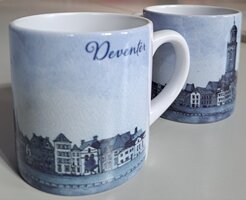 Deventer mok blauw